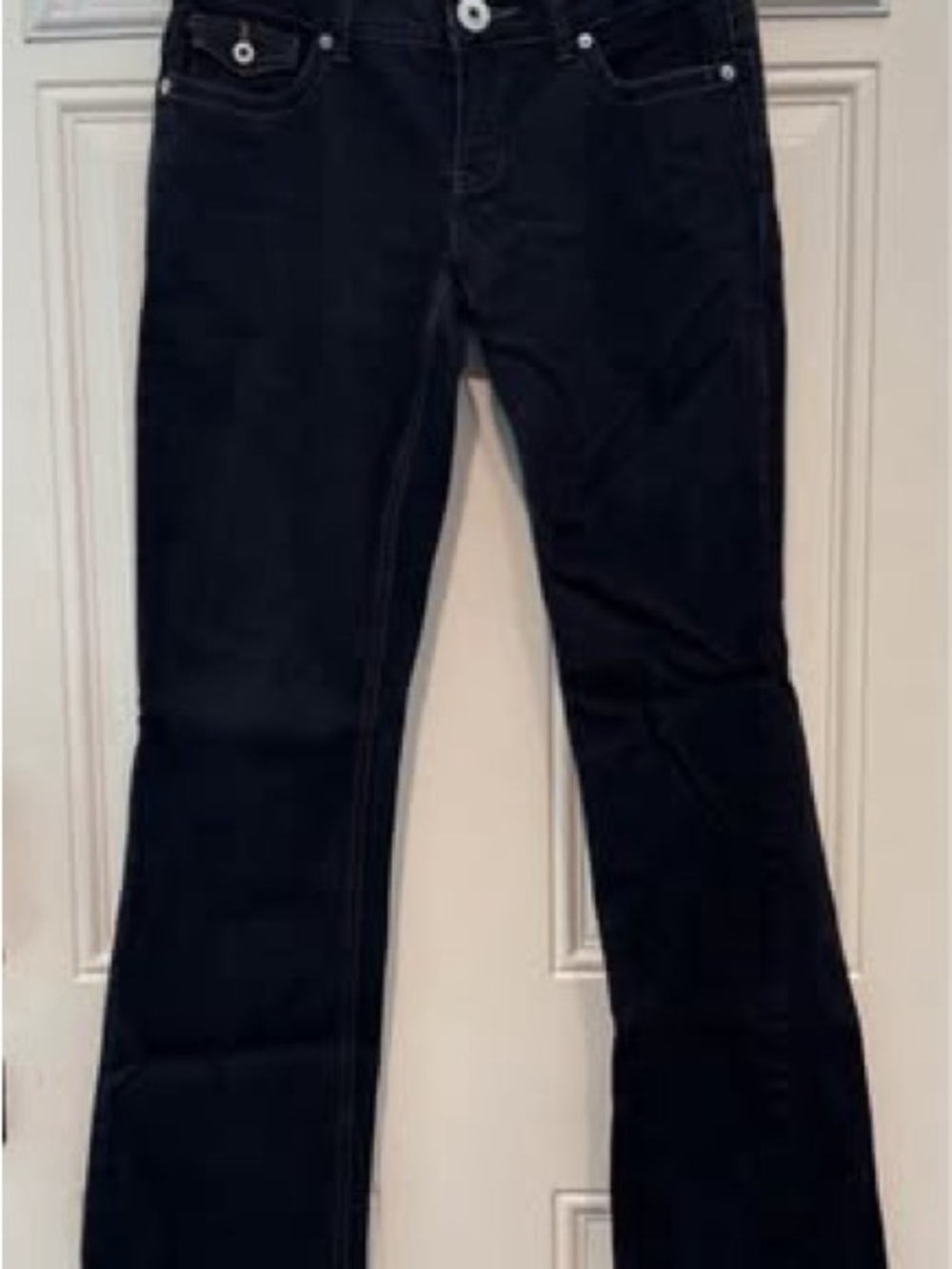 Guess Black Denim Jeans with Contrast Stitching Y2K Vibe